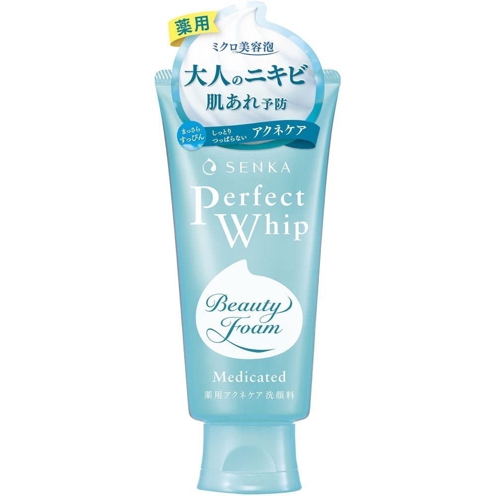Shiseido SENKA Perfect Whip Medicated Beauty Foam Facial Cleanser - 120g - Japan
